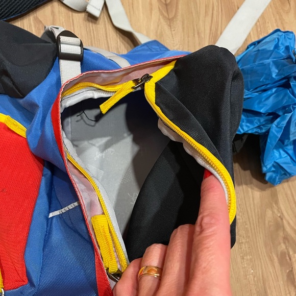 Vibrant Red and Blue Women's Backpack - Picture 6 of 7